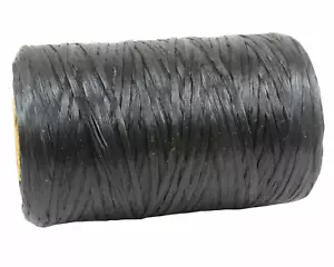 Kulay Black Artificial Sinew Waxed Flat Polyester Thread, Black Sinue, 300 yards - Picture 1 of 10