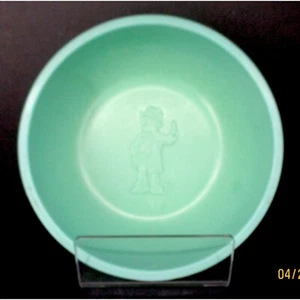 Beetleware 1933 Comic Strip Character Skippy-Green Bowl Wheaties Premium - Imagen 1 de 5