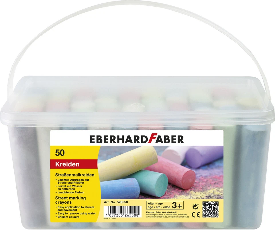 Eberhard Faber EF-526550 Straßenmalkreide (Packung mit 50)