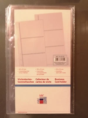 BRUNNEN Rido A6 Visitenkarten Sammeltaschen für Timer Kalender 102x172 mm 7066702