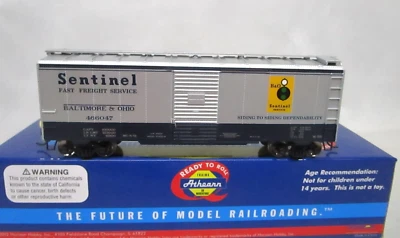 Athearn HO Scale B&O Baltimore Ohio Sentinel 40' Box Car #466047 Youngstown NOS - Image 1 of 4
