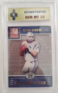1999 DONRUSS ELITE Peyton Manning FIELD OF VISION Graded Gem Mint 10 3/1020 - Picture 1 of 3
