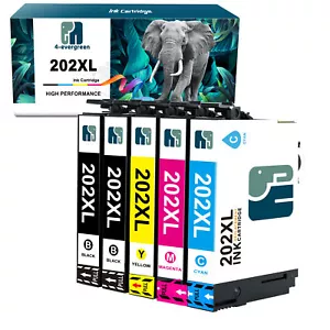 Compatible for Epson 202XL Ink Cartridges T202XL 202 XL WF-2860 XP-5100 Printer - Picture 1 of 18