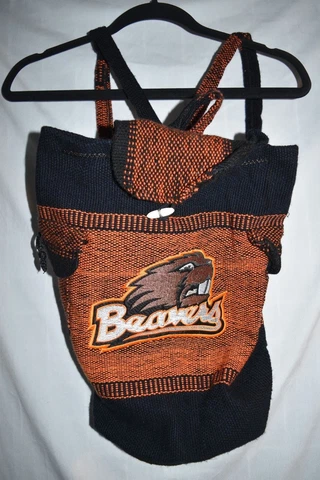 Oregon State Beavers Drawstring Cinch Backpack Back Pack Sack Weave Embroidered Cover