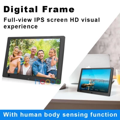 Digital Photo Frame Video Album Picture Electronic 10.1" HD Motion Sensor - Image 1 of 4