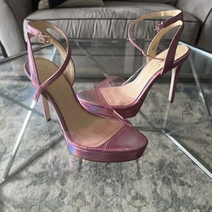 JESSICA SIMPSON JS-CAMISHA Heels Pink- Worn ONCE- Size 9 - Picture 1 of 6