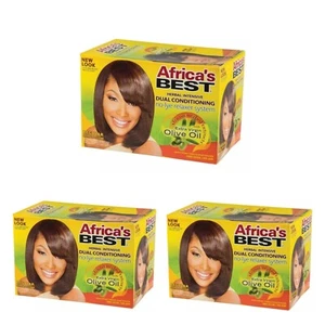 3xAfrica's Best Herbal Intensive Dual Conditioning Relaxer System Regular/Normal - Picture 1 of 2