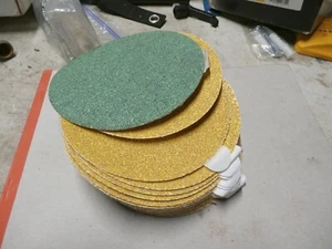 (24) 6" PSA 36 GRIT SANDING DISC-THRU IN (1) EXTRA GREEN ONE - Picture 1 of 1