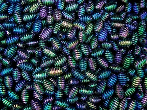 Cuentas Colmenas 10mm Negro AB 25g Hágalo Usted Mismo Artesanía Joyería Espaciadores - Imagen 1 de 2