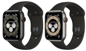 Apple Watch Series 6 44mm (GPS + Cellular) Titanium Edition - Doskonały - Zdjęcie 1 z 11