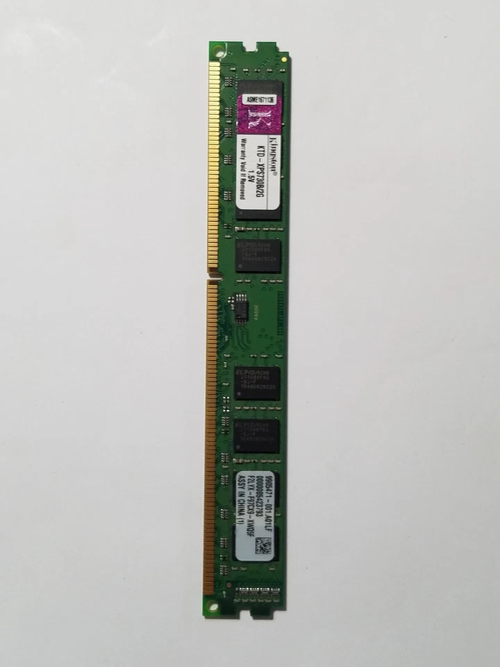 Computer Memory KINGSTON KTD-XPS730B/2G 2GB PC3-10600U DDR3-1333Mhz Ram Card - Image 1 of 4