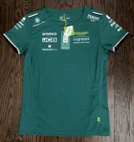 Aston Martin F1 Womens Team Tee Shirt 2023 Size Small Cover
