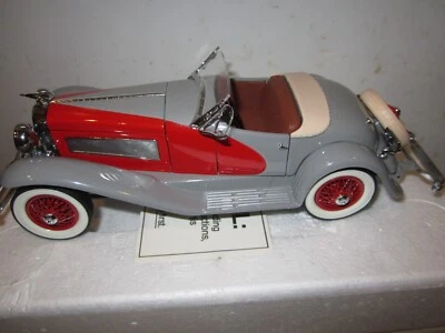 Danbury Mint 1935 Duesenberg SSJ Speedster 1:24 Scale Mint in Box Gray & Red - Image 1 of 4