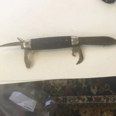 VINTAGE IMPERIAL USA KAMP KING POCKET KNIFE!  - Image 1 of 4