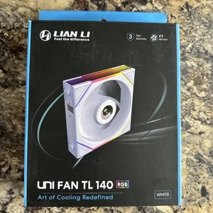 Lian Li UNI FAN TL 140 14TL1W White Single Pack No Controller - Picture 1 of 4