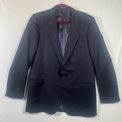 Mani by Giorgio Armani Black Vintage Suit Jacket Size 44 Long - Image 1 of 4