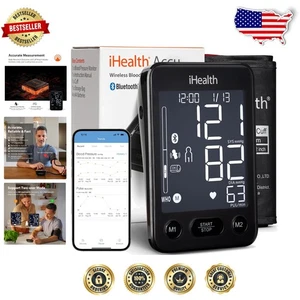 Monitor de presión arterial inteligente Bluetooth para personas mayores - 4,5" LCD y FSA elegible - Imagen 1 de 9