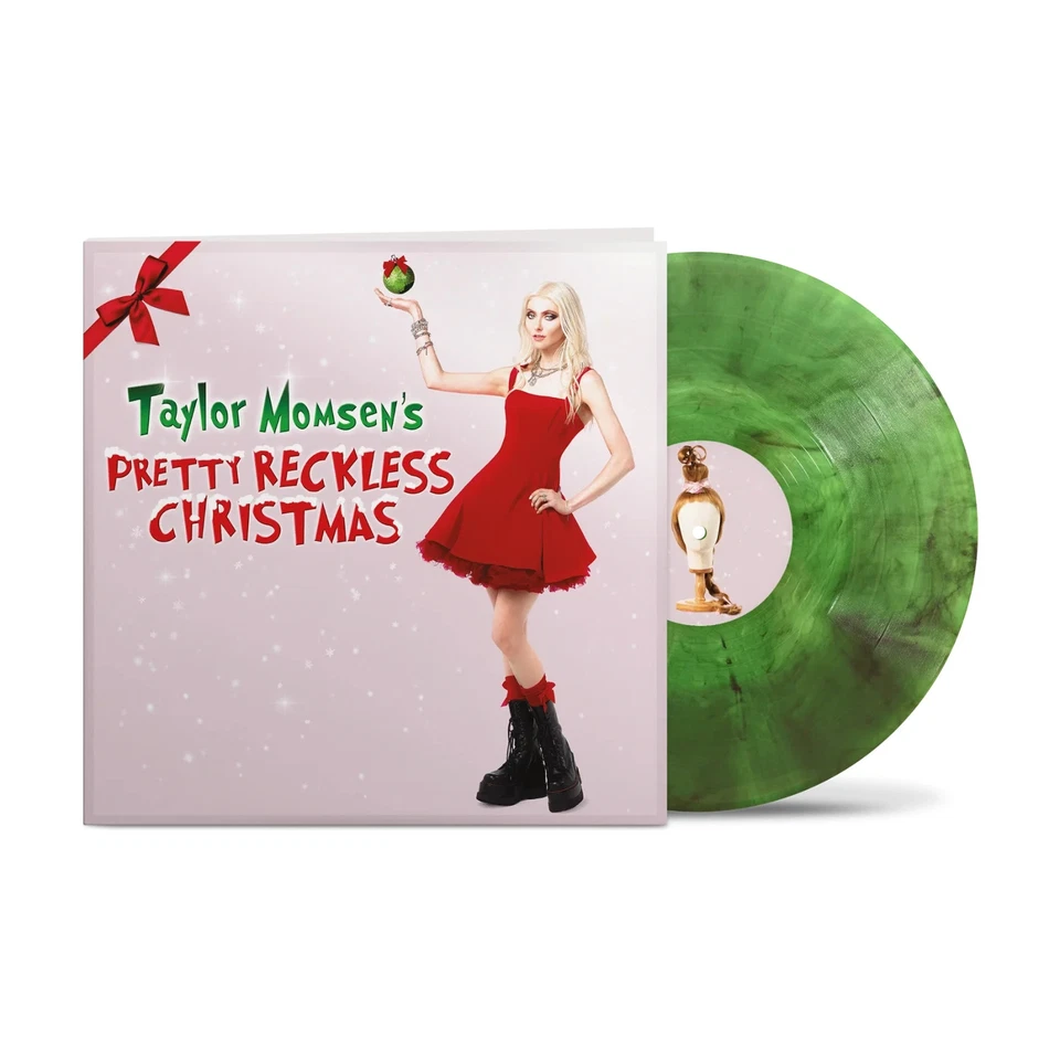 Signed Taylor Momsen's Pretty Reckless Christmas Green Smoke Vinyl - Image 1 of 1