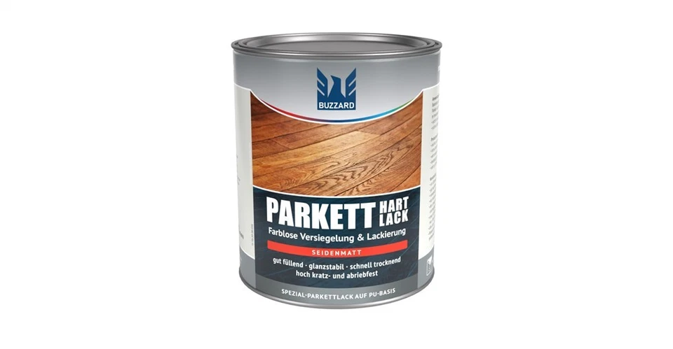 Parkett-Hartlack seidenmatt Transparent lösemittelbasiert 750ml - Bild 1 von 1