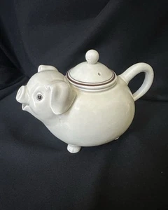 Vintage Schwein Teekanne Fitz and Floyd Keramik 1970 - Bild 1 von 5