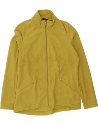 MARKS & SPENCER Womens Fleece Jacket UK 14 Large    Yellow Polyester BU05 - Image 1 of 3