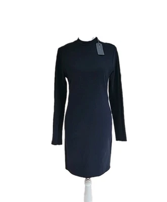 New  RAG & BONE Jean Reilly Long Sleeve Navy Black Stretch Dress Small  - image 1 of 4