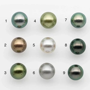 12-13mm Tahitian Pearl in Amazing High Luster and Natural Color, One Piece Undr - Picture 1 of 49
