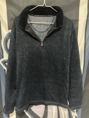 Chaqueta Pullover Sherpa Vintage Impermeable Escote 1/4 Cremallera en Hombre Talla M Foto 1 de 3