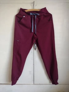 Pantalones Médicos Figs XS Borgoña con Cordón Bolsillos Zamora Jogger *Leer* Médicos  - Imagen 1 de 8