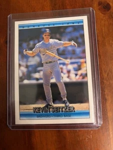 RARE 1992 Donruss Update Kevin Seitzer U-15 NMMT Milwaukee Brewers - Picture 1 of 2