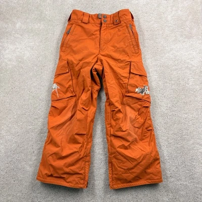 Burton Snowboard Pants Kids Size Small Orange Pockets Cargo. Insulated Snow - Image 1 of 4