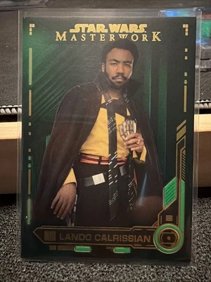 STAR WARS 2019 TOPPS MASTERWORK #94 LANDO CALRISSIAN GREEN PARALLEL #'D 65/99 - Image 1 of 2
