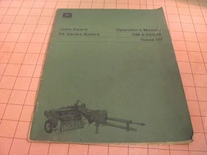 JOHN DEERE 24 SERIES BALER OPERATOR MANUAL OM-E38936 Issue H7 - Picture 1 of 8