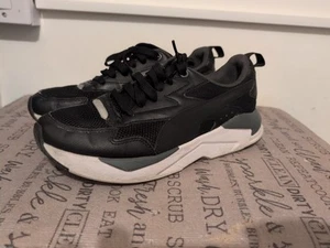 Puma Kids Boy's X-Ray Lite Trainers - Black/Grey Size 6 - Picture 1 of 20