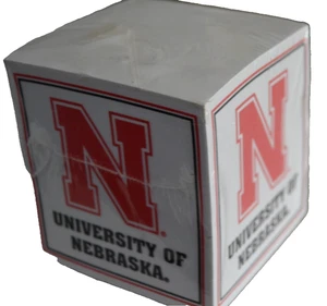 Vintage University of Nebraska  Note Paper Cube Sealed Cornhuskers - Picture 1 of 5