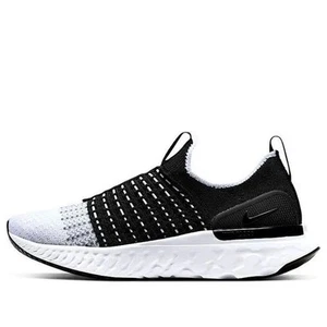Size 6 Nike React Phantom Run FK 2 Black White Womens Running Shoes CJ0280-001 - Picture 1 of 6