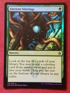Magic The Gathering MASTERS 25 FOIL ANTIGUOS AGITACIONES tarjeta verde Magic The Gathering - Imagen 1 de 2