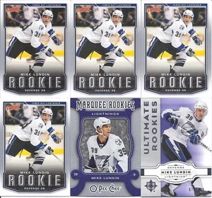 Mike Lundin 2007-08 Upper Deck Ultimate Coll., Victory & OPC Rookie Cards (6) - Bild 1 von 1