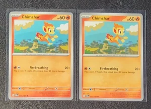 2x Chimchar 031/167 Pokemon card SV Twilight Masquerade common NM - Picture 1 of 1