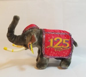 Ringling Bros und Barnum & Bailey Circus Plüsch Elefant 125th Anniversary mit Etikett - Bild 1 von 9