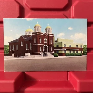 Iglesia Ortodoxa Griega La Anunciación Colón Ohio Postal Sin Usar De Colección Años 70 - Imagen 1 de 2