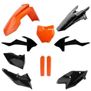KTM Plastic Kit SX SXF 2016 - 2018 SX 250 2017 - 2018 with Fork Guards OEM BLACK - Picture 1 of 1