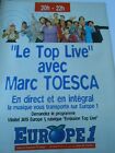 Publicté Advertising 1994  Le Top Live Avec Marc Toesca Qur Europe 1
