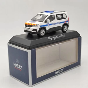 1/43 Norev Peugeot Rifter Police Municipale 2019 Diecast Models Car Collection - Picture 1 of 7