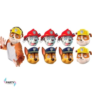 Paw Patrol Party Supplies PARTY MASKS Pack OF 8  - Picture 1 of 1