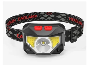 TORCIA DA TESTA LAMPADA LED FRONTALE RICARICABILE USB 500lm CACCIA PESCA - Foto 1 di 8