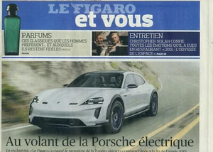 PORSCHE TAYCAN_CHRISTOPHER NOLAN Coupure de presse Clipping LE FIGARO 2018 ©TBC - Picture 1 of 1