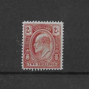 Turks & Caicos 1909 2/- SG125 LHM gato £45 - Imagen 1 de 1