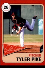 2019 Fargo-Moorhead RedHawks Team Issue #21 Tyler Pike Sebring Florida FL Card