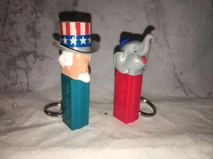 Pez Keychain Uncle Sam and Elephant 2.5"  - Picture 1 of 2